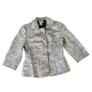 Ann Taylor Blazer Woven Tweed 3/4 Sleeve • Used • Size: 00​